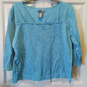 East 5th top teal